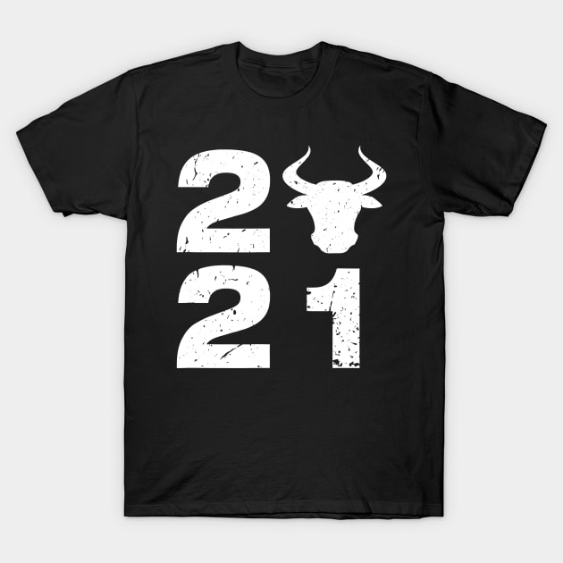 Bull 2021 Year of the Ox Chinese Zodiac New Year 2021 Casual T-Shirt by ruffianlouse